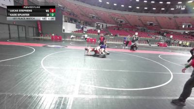210 lbs 1st Place Match - Lucas Stephens, Wisconsin vs Kade Splinter, Stoughton/Team Nazar