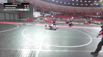 210 lbs 1st Place Match - Lucas Stephens, Wisconsin vs Kade Splinter, Stoughton/Team Nazar