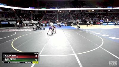 II-118 lbs Cons. Round 3 - Ryan Devins, Saranac vs Austin Hall, Canisteo-Greenwood