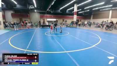 49-53 lbs Quarterfinal - Yusha Gilani, Gracie Barra Westchase Wrestling Club vs Michael (Tripp) Flores Iii, Spartan Mat Club