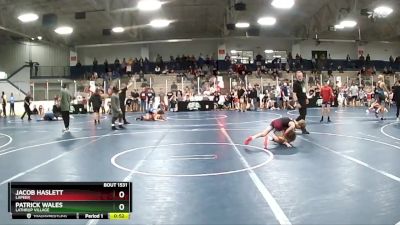 80 lbs Cons. Round 4 - Jacob Haslett, Lapeer vs Patrick Wales, Lathrup Village