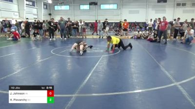 110-J lbs 7th Place - Jimmy Johnson, VA vs Hayden Piovarchy, OH