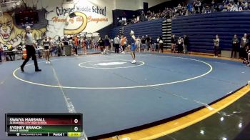 100 lbs Semifinal - Sydney Branch, Prince George vs Swaiya Marshall, Alexandria City High School