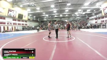 157 lbs Cons. Round 4 - Cole Pontine, Durango vs Garrett Prock, Payson