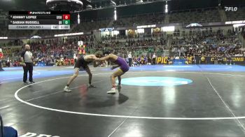 141 lbs Champ. Round 1 - Sabian Russell, Quincy vs Johnny Lopez, San Fran. St.