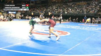 126 Class 3 lbs 3rd Place Match - Brenton Drummond, DeSoto vs Tyrre Broom, Winnetonka