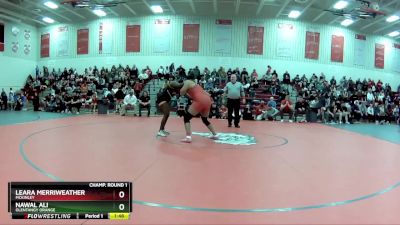 190 lbs Champ. Round 1 - Nawal Ali, Olentangy Orange vs Leara Merriweather, McKinley