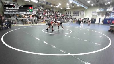 140 lbs Champ. Round 1 - Abigail Malcolm, San Jacinto vs Evalina Chavez, Highland