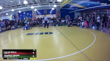 113 lbs Round 5 (8 Team) - Roderick Brown, George Jenkins WC vs CALVIN WELLS, NFWA