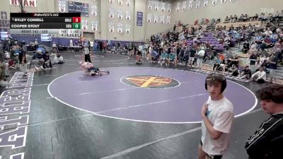120 lbs Champ. Round 2 - Ryley Correll, Brentwood Aca. vs Cooper Stout, Siegel