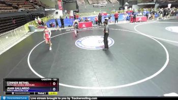 132 lbs Cons. Round 5 - Conner Bethel, Selma High School Wrestling vs Juan Gallardo, Wasco Wrestling Club