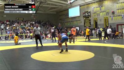 142 lbs Cons. Round 1 - Tanner Berger, MatTime vs Sebastian Martinez, Pomolita Middle School