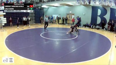 100 lbs. Cons. Round 2 - Lindsay Sanchez-Ayala, St. Charles West vs Laila Davis, Little Rock Central