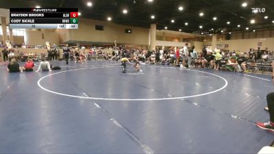 70 lbs Round 5 (6 Team) - Brayden Brooks, Alabama Elite Red vs Cody Sickle, BHWC/Florida Supreme Young Guns