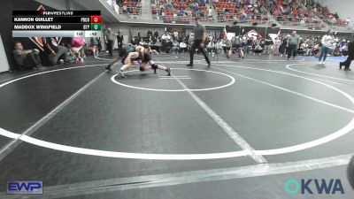 96 lbs Consi Of 8 #2 - Kannon Guillet, Pocola Youth Wrestling vs Maddox Wingfield, Tulsa Blue T Panthers
