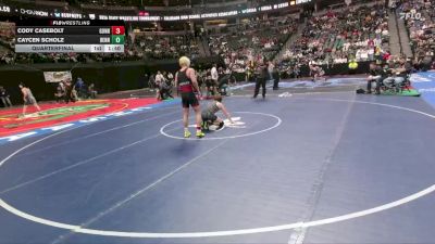 132-3A Quarterfinal - Cody Casebolt, Gunnison vs Caycen Scholz, Bennett
