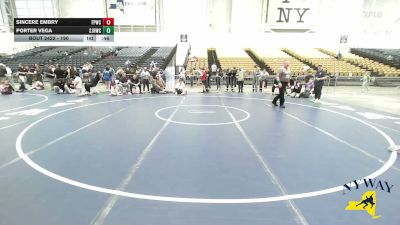 190 lbs Cons. Semi - Sincere Embry, Funky Panda Wrestling Club vs Porter Vega, Spencerport Jr Rangers Wrestling Club