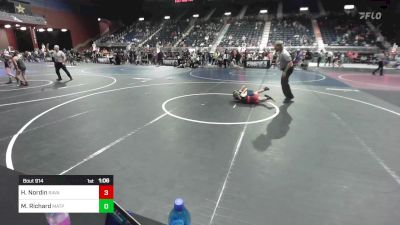 62 lbs Rr Rnd 2 - Hutch Nordin, Ravage WC vs Merrick Richard, Matpac Wrestling ND