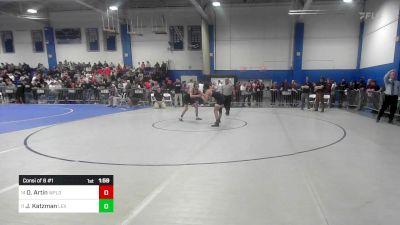 132 lbs Consi Of 8 #1 - Octavian Artin, Westfield vs Joshua Katzman, Lexington