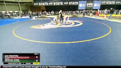 105 lbs Champ. Round 1 - Jax Stratton, Inland Northwest Wrestling Training Center vs Memphis Lewis, Mat Rattlers (Tri-Cities)