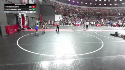72 lbs Champ. Round 2 - Ryker OKeefe, Lodi Wrestling Club vs Easton Matchey, Durand
