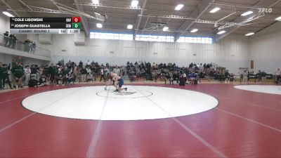 165 lbs Champ. Round 1 - Cole Lisowski, Haverford School vs Joseph Guastella, Wyoming Seminary