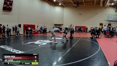 190 lbs Cons. Round 2 - Jay Zang, Columbus Bishop Hartley vs Edwin Rios, Brecksville-Broadview Hts.