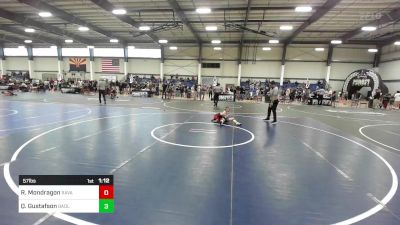 57 lbs Rr Rnd 2 - Roki Mondragon, Ravage WC vs Quade Gustafson, Badlands Elite