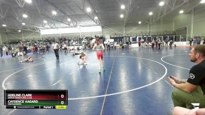 90 lbs Semifinal - Caydence Aagard, 208 Badgers vs Adeline Clark, Grace Wrestling Club