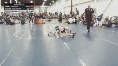 52 lbs Rr Rnd 3 - Franco Peoples, Mat Assassins White - BK8E vs George Gerasimov, Mat Warriors Red - BK8E