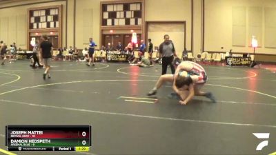 167 lbs Finals (8 Team) - Damion Hedspeth, Arsenal Blue vs Joseph Mattei, Revival Gray