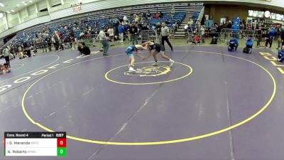 14U Boys - 110 lbs Cons. Round 4 - Nolan Roberts, All-Phase Wrestling Club vs Gavin Meranda, Warrior Regional Training Center