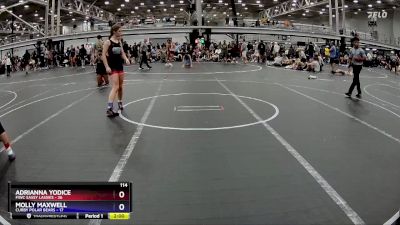 114 lbs Semis (4 Team) - Adrianna Yodice, FIWC Sassy Lassies vs Molly Maxwell, Curby Polar Bears