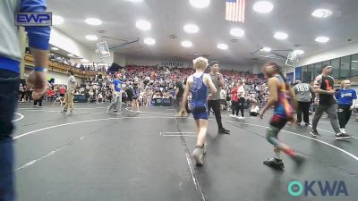 73 lbs Round Of 16 - Clementina Zapata, OKC Saints Wrestling vs Jaxon Walker, Harrah Little League Wrestling