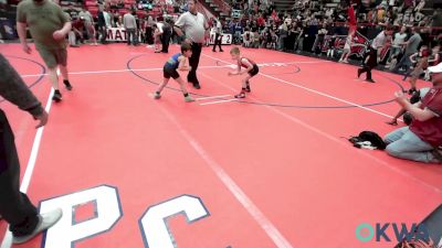 66 lbs Semifinal - Henry Hibdon, Barnsdall Youth Wrestling vs Hudson Boone, Woodland Wrestling Club