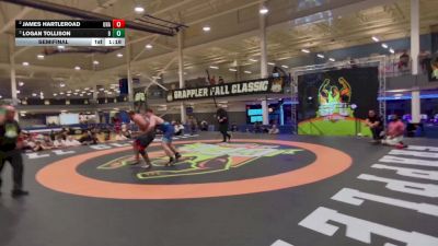 285 lbs Semifinal - Logan Tollison, Unattached vs James Hartleroad, Unattached