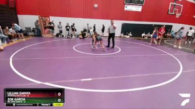 100 lbs Round 3 (8 Team) - Lillian Zapata, Spartan Mat Club vs Zoe Garcia, Big Dog Ranch