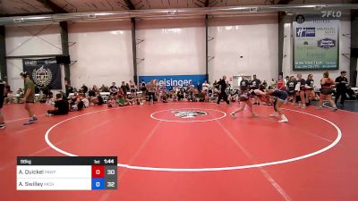 66 kg Rr Rnd 1 - Alara Quickel, PA West Pink vs Aleah Swilley, Michigan Rev Yellow