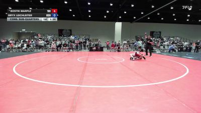 106 lbs Cons. Sub-quarters - Bostik Marple, Tiger Wrestling Club vs Bryx Leichleiter, Nebraska Boyz