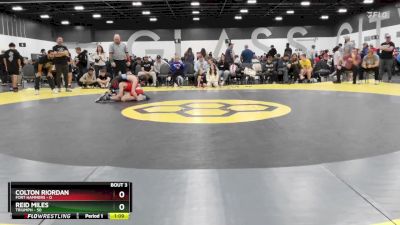105 lbs Round 1 (6 Team) - Reid Miles, Triumph vs Colton Riordan, Fort Hammers