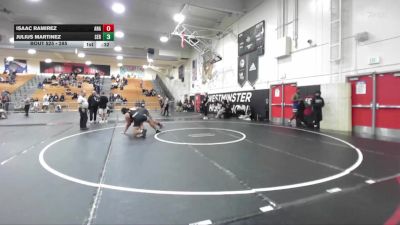 285 lbs Cons. Round 3 - Julius Martinez, Servite vs Isaac Ramirez, Anaheim