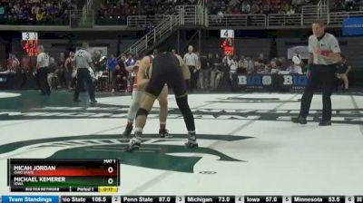 157 lbs Semifinal - Micah Jordan, Ohio State vs Michael Kemerer, Iowa