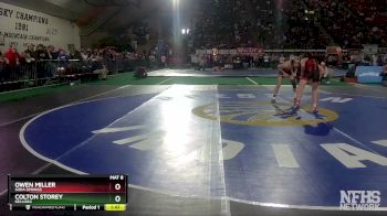 2A 106 lbs Quarterfinal - Colton Storey, Kellogg vs Owen Miller, Soda Springs