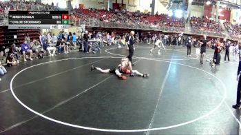 95 lbs Cons. Round 4 - Chloe Stoddard, Brady vs Jerzi Schalk, Nebraska City Wrestling Club - Girls