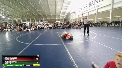 119 lbs Round 2 (4 Team) - Bear Winter, Utah Black vs Ryder Owen, INWTC