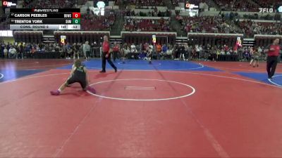 116 lbs Cons. Round 6 - Carson Peebles, Cougar Club Wrestling vs Trenton York, Ruis Wrestling