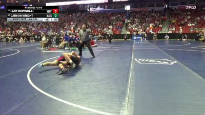 3A-165 lbs Champ. Round 1 - Carson Wright, Marshalltown vs Lane Rozendaal, Newton