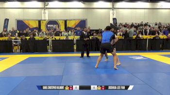 Joshua Lee Fan vs Daniel Christopher Vallimont 2024 World IBJJF Jiu-Jitsu No-Gi Championship