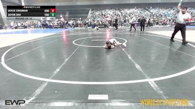 37 lbs Round Of 16 - Jayce Crisman, Salem Elite Mat Club vs Jayde Doi, Team Selma