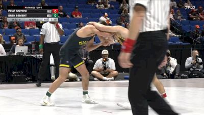 141 lbs 2nd Wrestleback (16 Team) - Eren Sement, Michigan vs Zeke Seltzer, Missouri